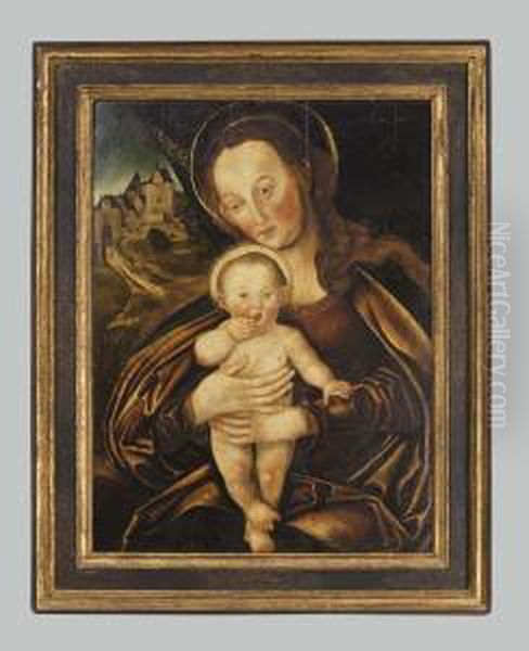 Madonna Mit Kind Oil Painting by Lucas The Elder Cranach