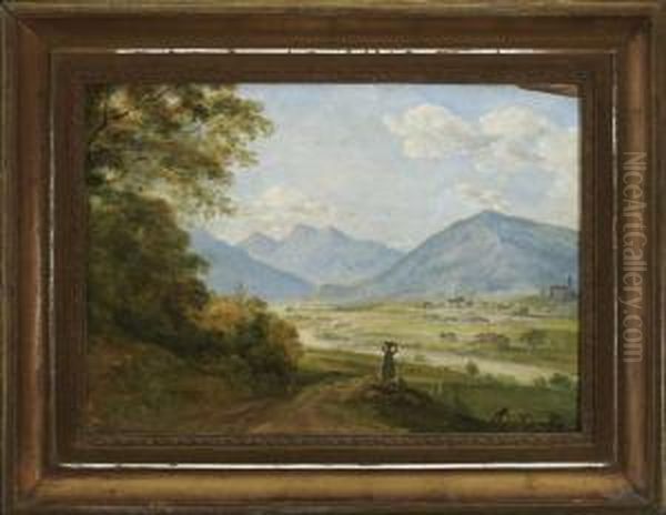 Vorgebirgslandschaft. Oil Painting by Georg Maximilian Johann Von Dillis