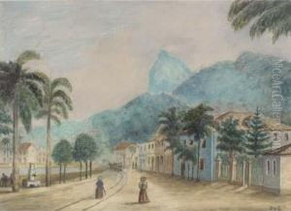 Botafogo Bay, Rio De Janeiro Oil Painting by Otto Von Ernst