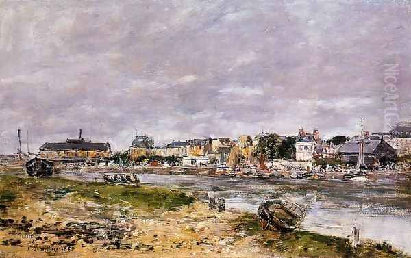 The Port of Trouville Oil Painting by Eugene Boudin