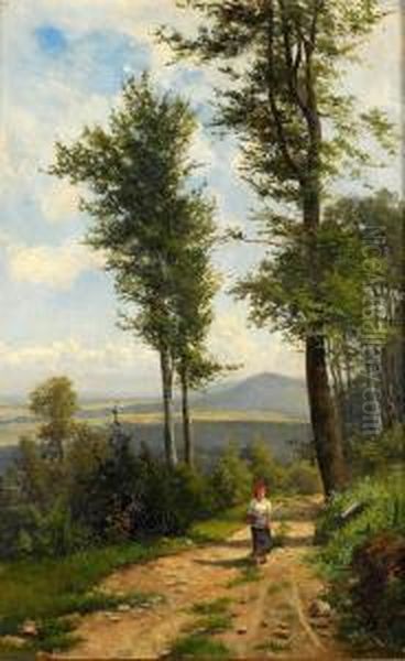 Le Chemin Des Francais Oil Painting by Maximilian Von Fichard