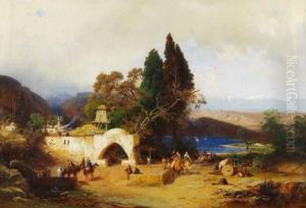 Kaukasische Landschaft Oil Painting by Paul Von Franken