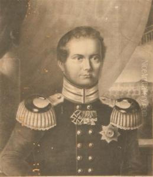 Preussen, Lithografie, 28 X 24,5, Von F.w.rosbach, Dortmund, 1841, Stark Besch., R Oil Painting by Konig Preussen Von Friedrich Wilhelm Iv