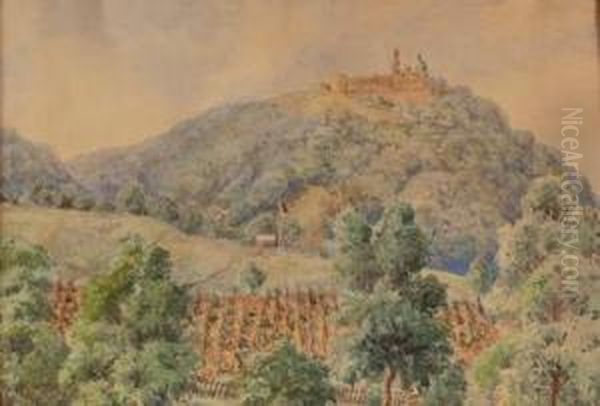 Landschaften Oil Painting by Rudolf Von Gallois