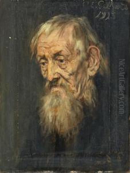 Bildnis Eines Altenmannes Oil Painting by Eduard Von Gebhardt