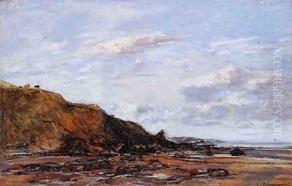 The Shore Oil Painting by Eugene Boudin