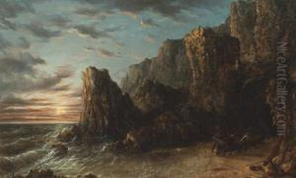 View Of Cape Woolamai Oil Painting by Eugene von Guerard