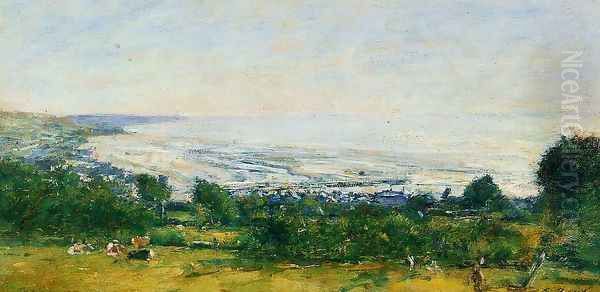 The Trouville Heights Oil Painting by Eugene Boudin