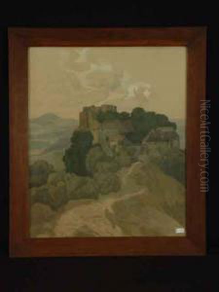 Hohenstaufen U. Rechberg Oil Painting by Robert Von Haug