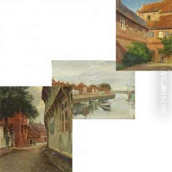 Cityscapes From Ribe by Werner Von Hausen