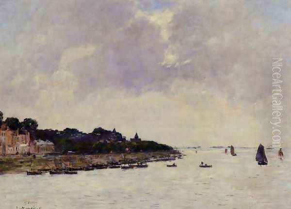 Saint-Valery-sur-Somme Oil Painting by Eugene Boudin