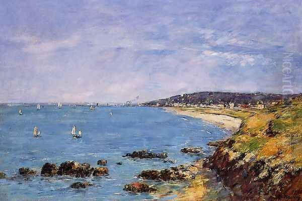 Trouville, View from the Heights Oil Painting by Eugene Boudin