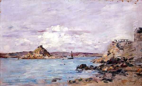 The Bay of Douarnenez c.1895-97 Oil Painting by Eugene Boudin