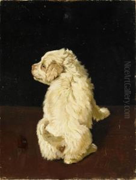 Hundvalp Oil Painting by Johan Gustav Von Holst