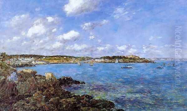 The Bay of Douarnenez I Oil Painting by Eugene Boudin