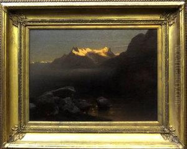 Interlacken, 
In Der Bernese Oberland Oil Painting by Stanislas Graf Von Kalckreuth