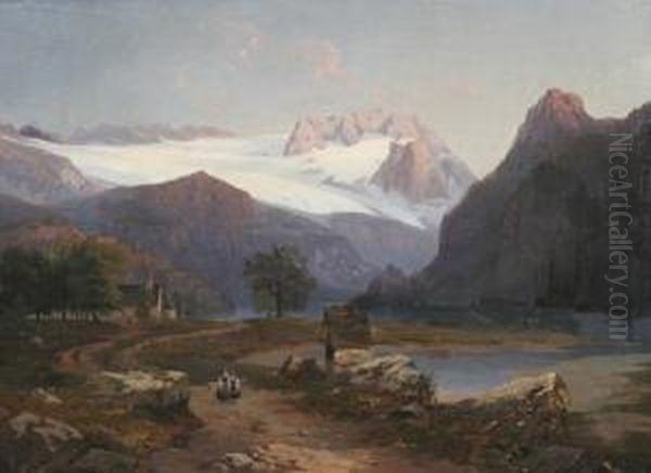 Gebirgslandschaft Oil Painting by Stanislas Graf Von Kalckreuth