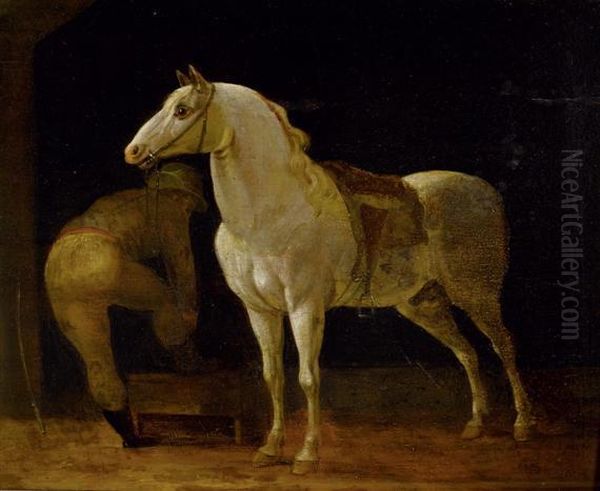 Horse And Jockey Oil Painting by Wilhelm von Kaulbach