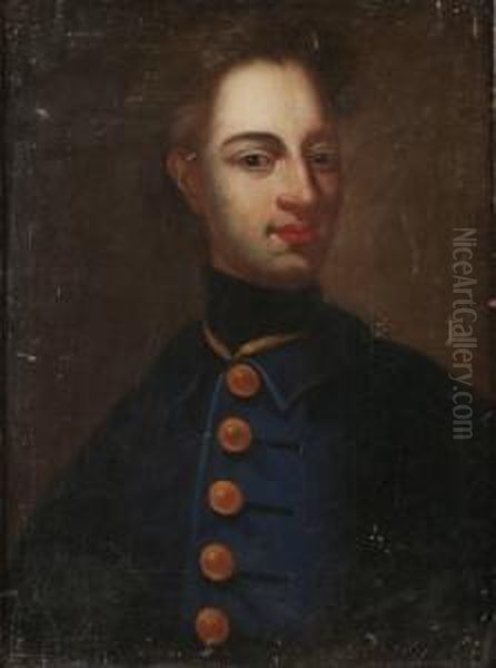 Konung Karl Xii Oil Painting by David von Krafft