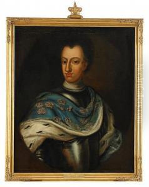 Portratt Av Kung Karl Xii Oil Painting by David von Krafft