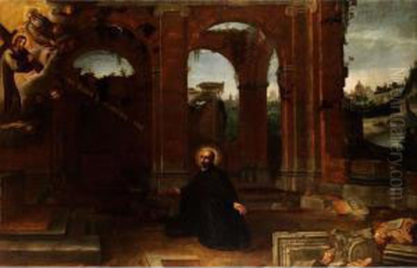 Die Vision Des Ignatius Von Loyola Oil Painting by Ignatius Von Loyola