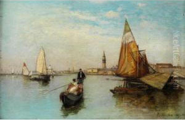 Venedig Oil Painting by Carl Freiherr Von Malchus