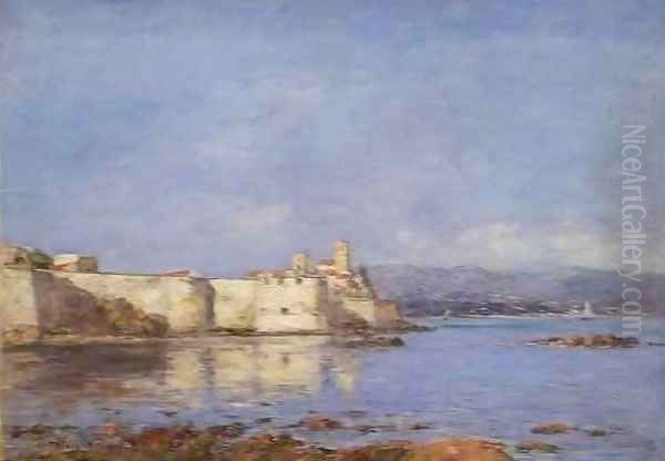 The Port of Antibes Oil Painting by Eugene Boudin