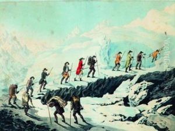 Voyage De Mr. De Saussure A La Cime Du Mont-blanc Oil Painting by Christian von Mechel