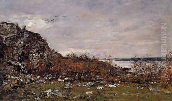 The Mill Saint-Cenery 1890-1892 Oil Painting by Eugene Boudin