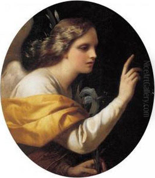 The Archangel Gabriel Oil Painting by Timoleon Carl Nehf Von Neff