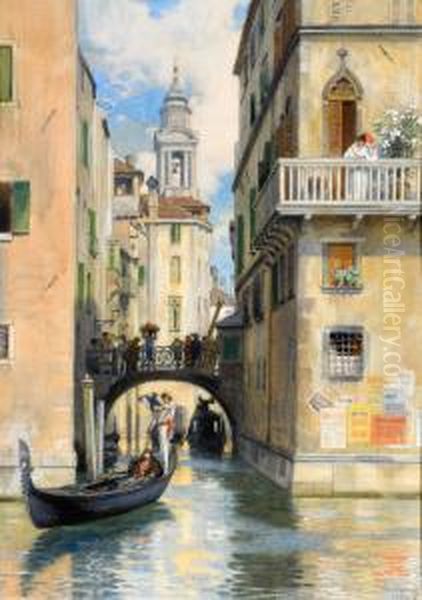 Venedig Oil Painting by Georg Von Rosen