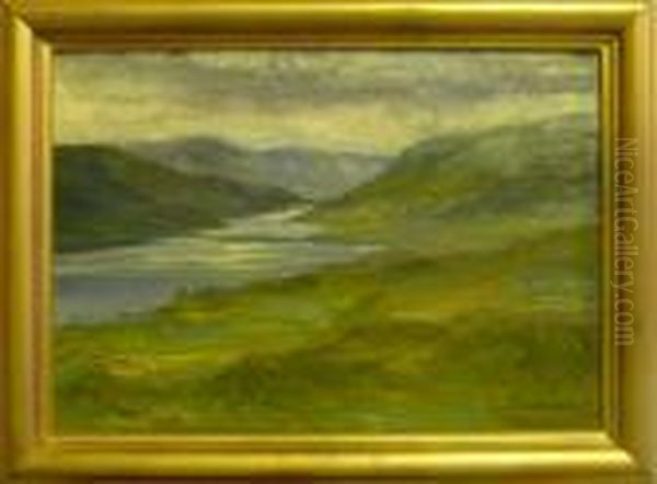 Landskap. Oil Painting by Ida Eleonora Von Schulzenheim