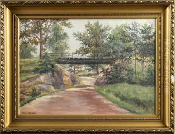 Landsvag Oil Painting by Bo Von Schwerin