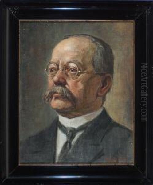 Portrait Des Hofbackermeisters Carl Ritter Von Munchen Oil Painting by Rudolf Von Seitz