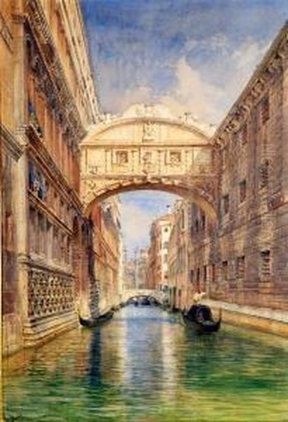 Il Ponte Deisospiri Oil Painting by Emanuel Ritter Von Stockler