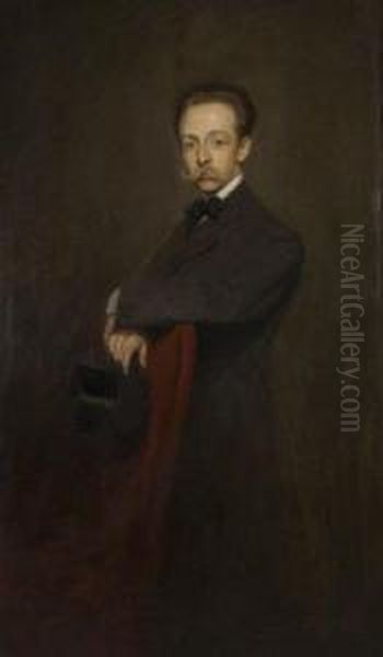 Portrait De Boni De Castellane Oil Painting by Boleslaw Von Szankowski