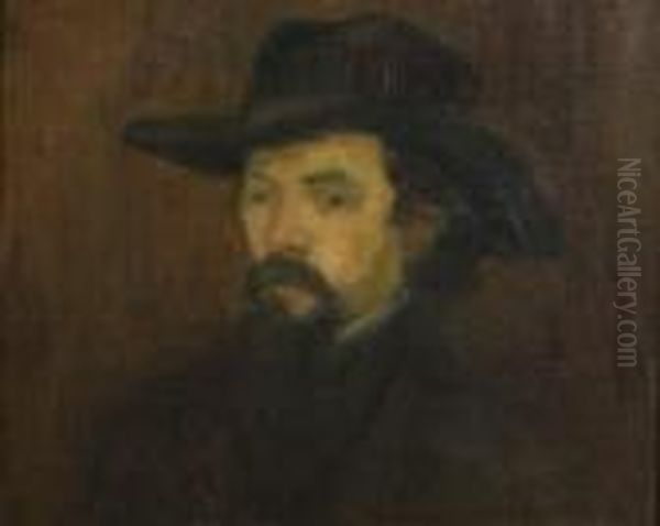 Autoportrait. Oil Painting by Boleslaw Von Szankowski