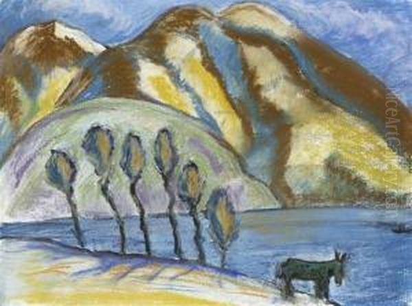 Au Bord Du Lac Oil Painting by Marianne von Werefkin