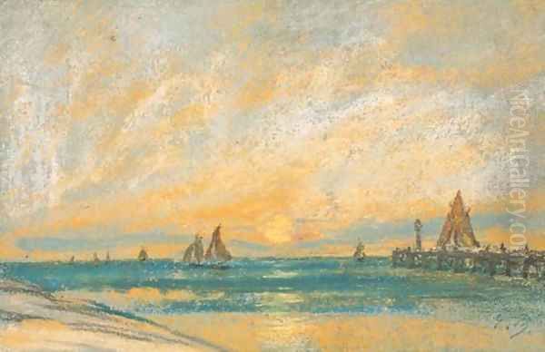 Marine Oil Painting by Eugene Boudin