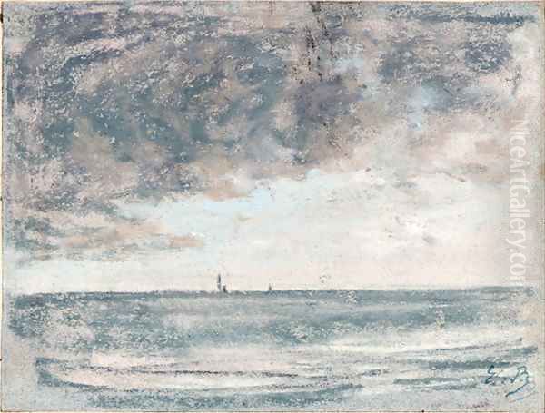 Marine 2 Oil Painting by Eugene Boudin