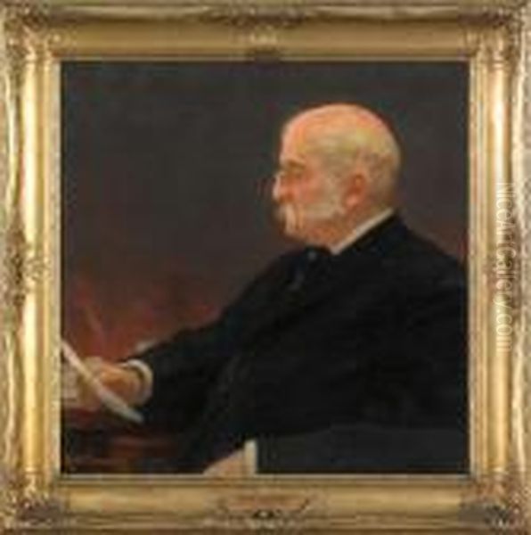 Portraitof Henry Willliams Biddle Oil Painting by Robert William Vonnoh