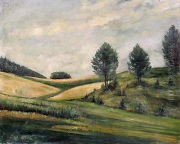 Sommerlandschaft In Der Mark Brandenburg Oil Painting by Paul Vorgang