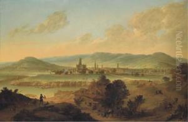 View Of Gloucester, From The North-west Oil Painting by Johannes Vorstermans