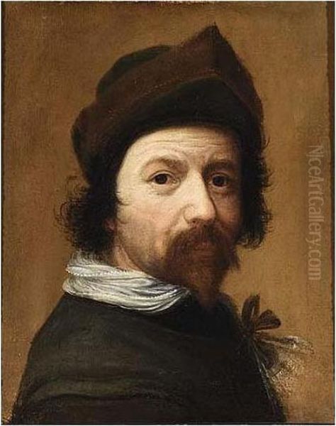 A Self Portrait Of The Artist Oil Painting by Huygh Pietersz. Voskuyl