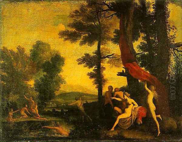 Diana and Callisto Oil Painting by Pietro Paolo Bonzi