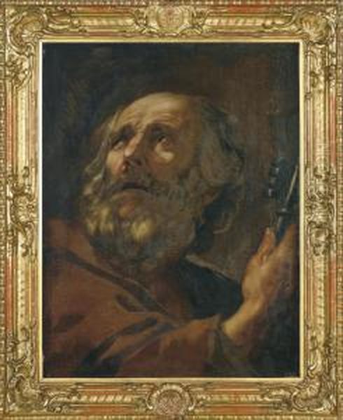 Saint Peter Oil Painting by Aubin Vouet