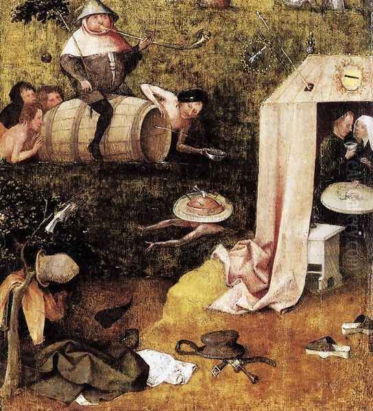 Allegory of Gluttony and Lust Oil Painting by Hieronymous Bosch