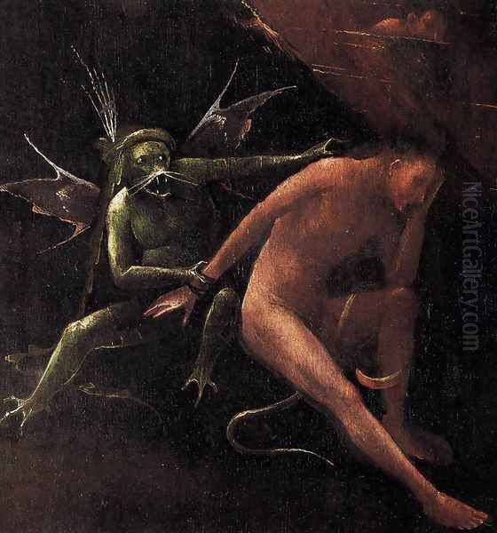 Hell (detail) Oil Painting by Hieronymous Bosch