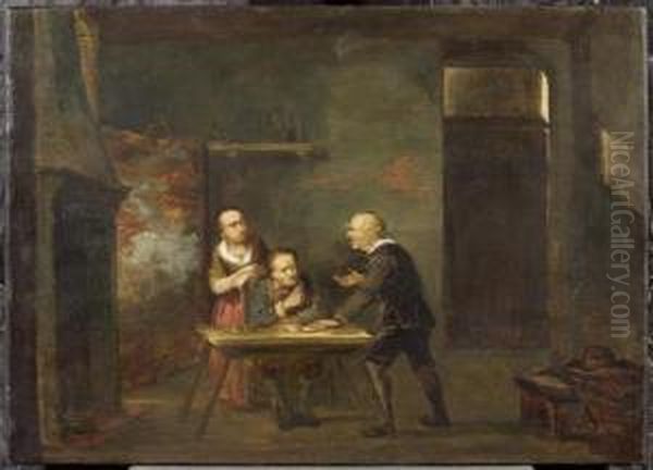 The Tax Collector Oil Painting by Jacobus Vrel