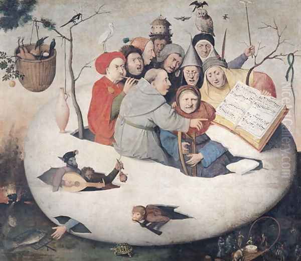 The Concert in the Egg Oil Painting by Hieronymous Bosch